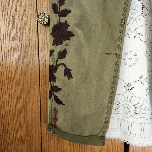 Sundance Remembered Dreams Embroidered Cargo Pants - Picture 6 of 13